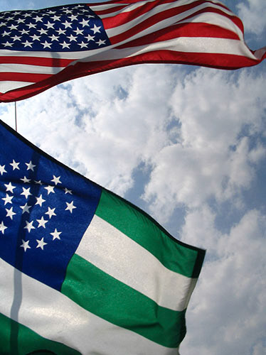 Proudly flying the flags