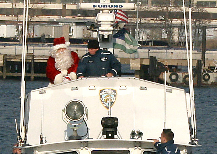Santa arrives at Charlie Base