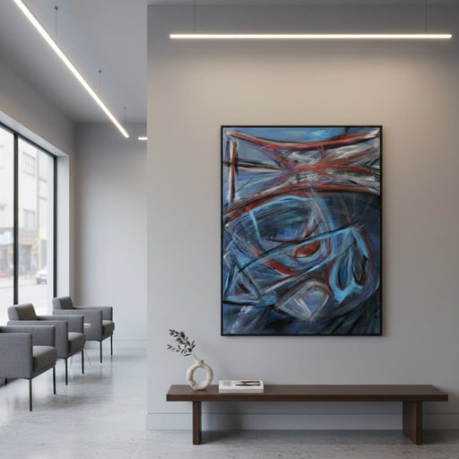 rotation of the muse 36" x 48" acrylic on canvas