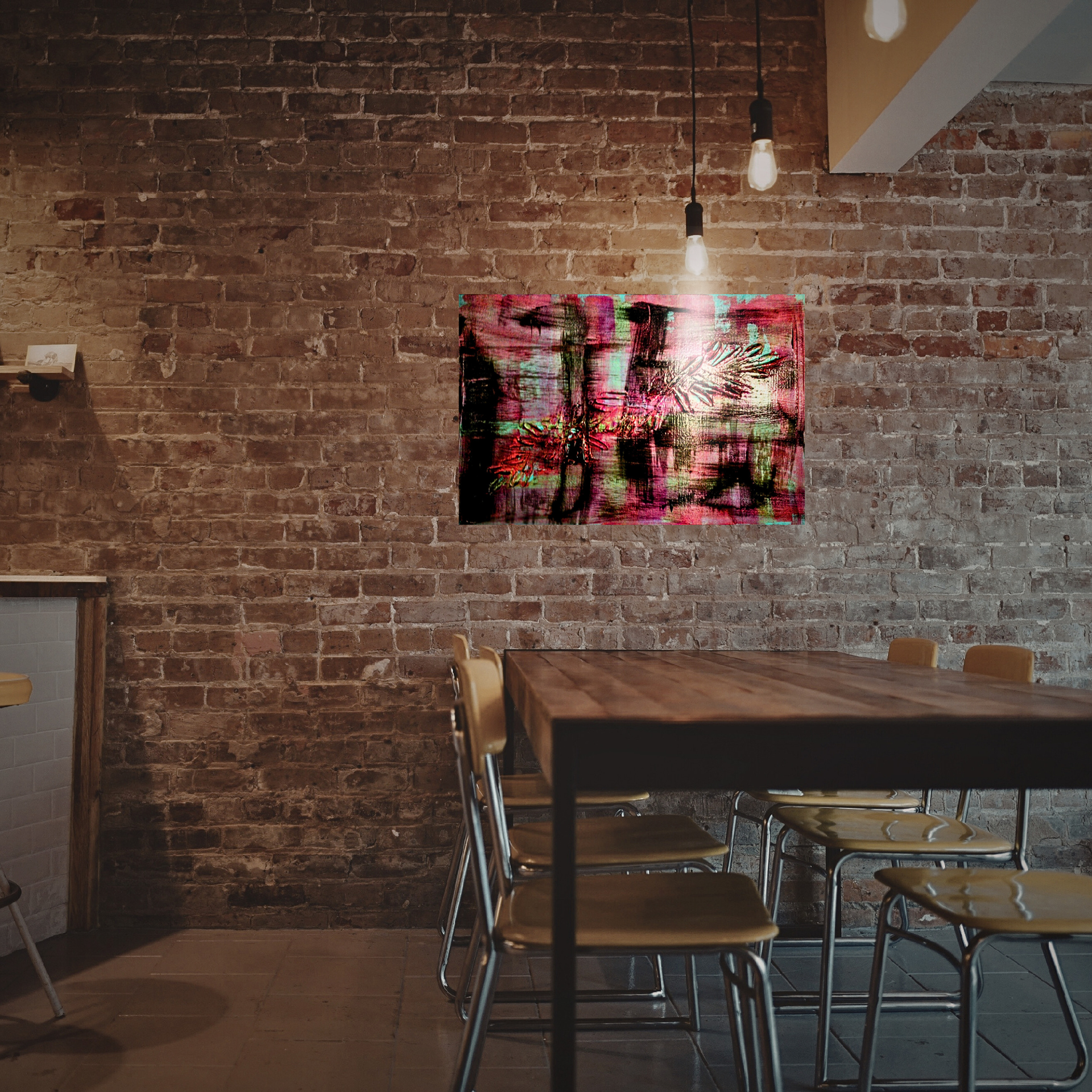 graffiti on me 24" x 36" acrylic on canvas with high gloss finish