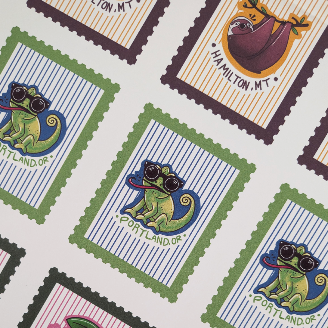 Stamp Sticker Collection