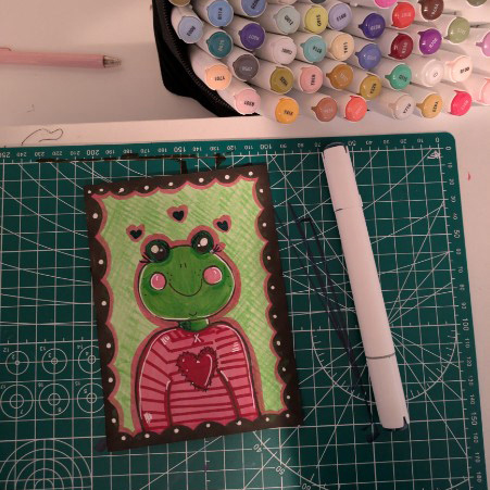 Frog Portrait Illustration