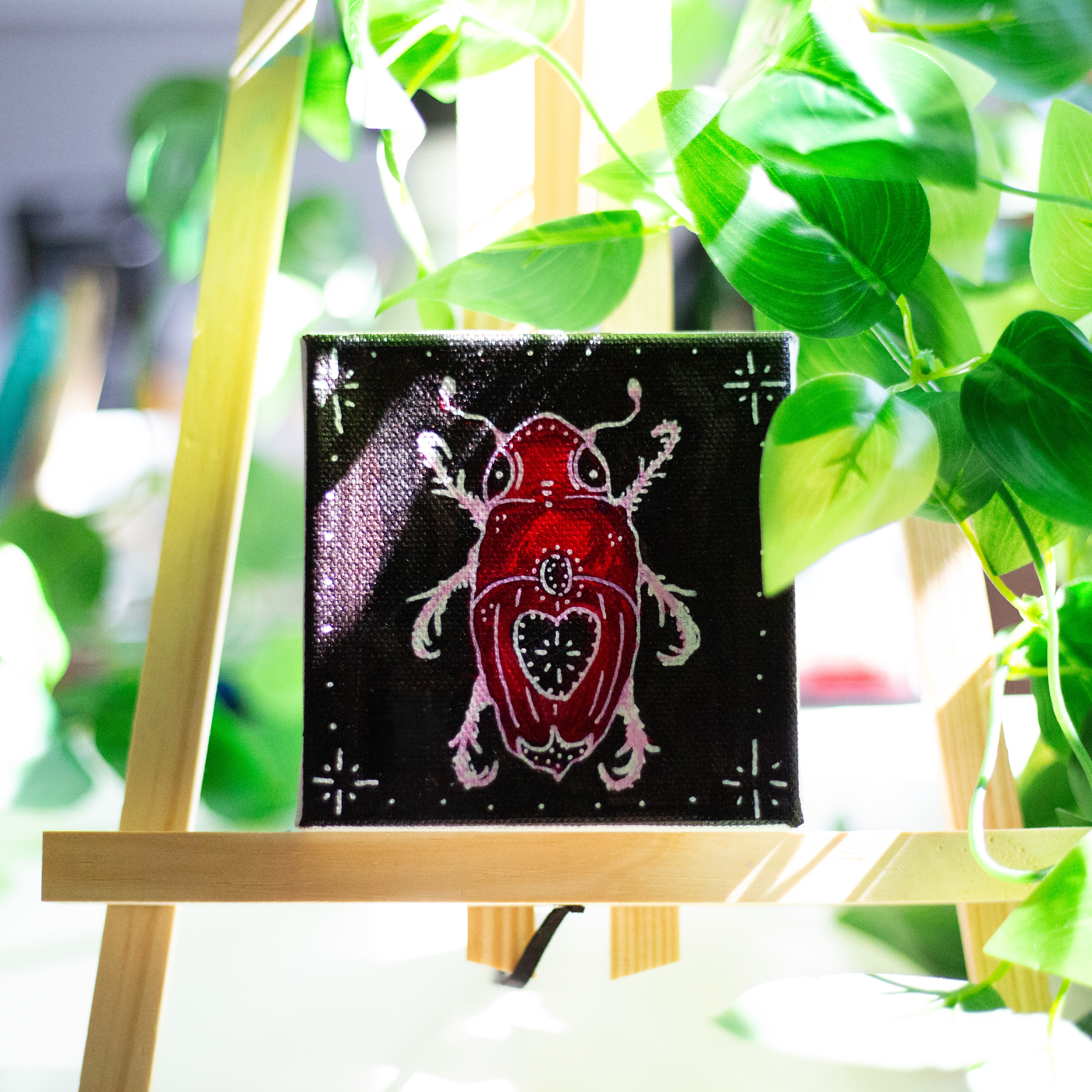 Mini Decorative Beetle Canvas