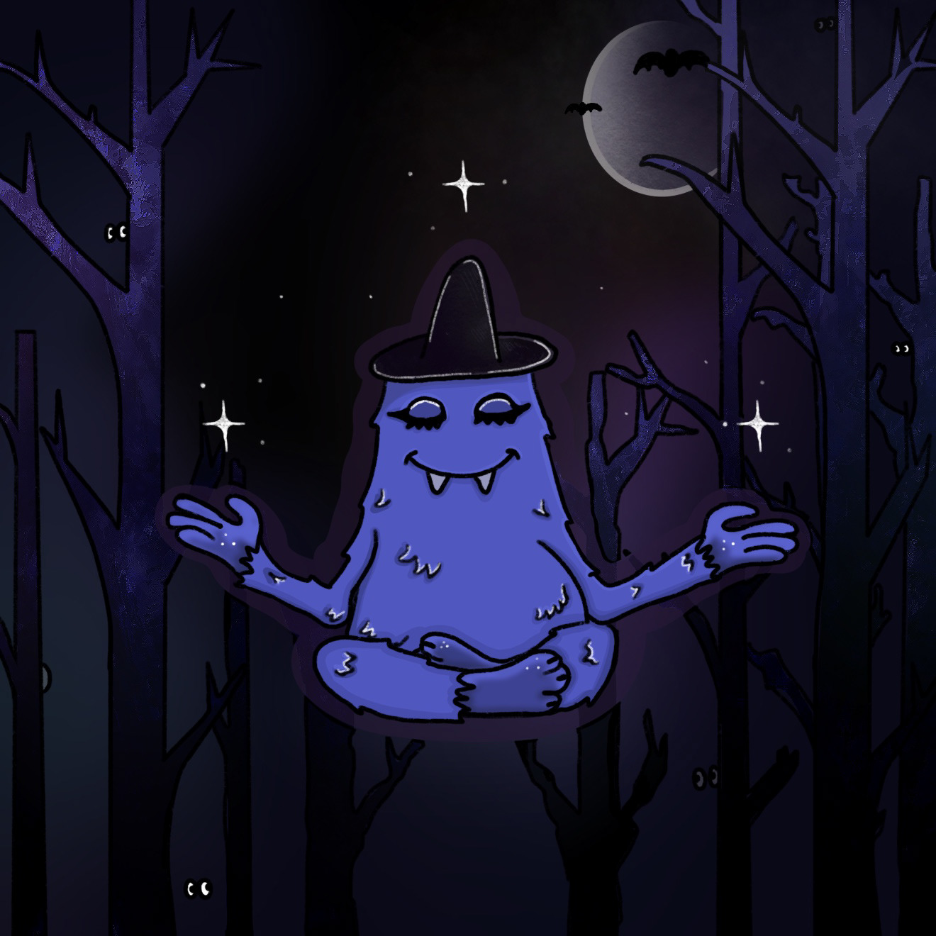 Monday Monster Digital Illustration