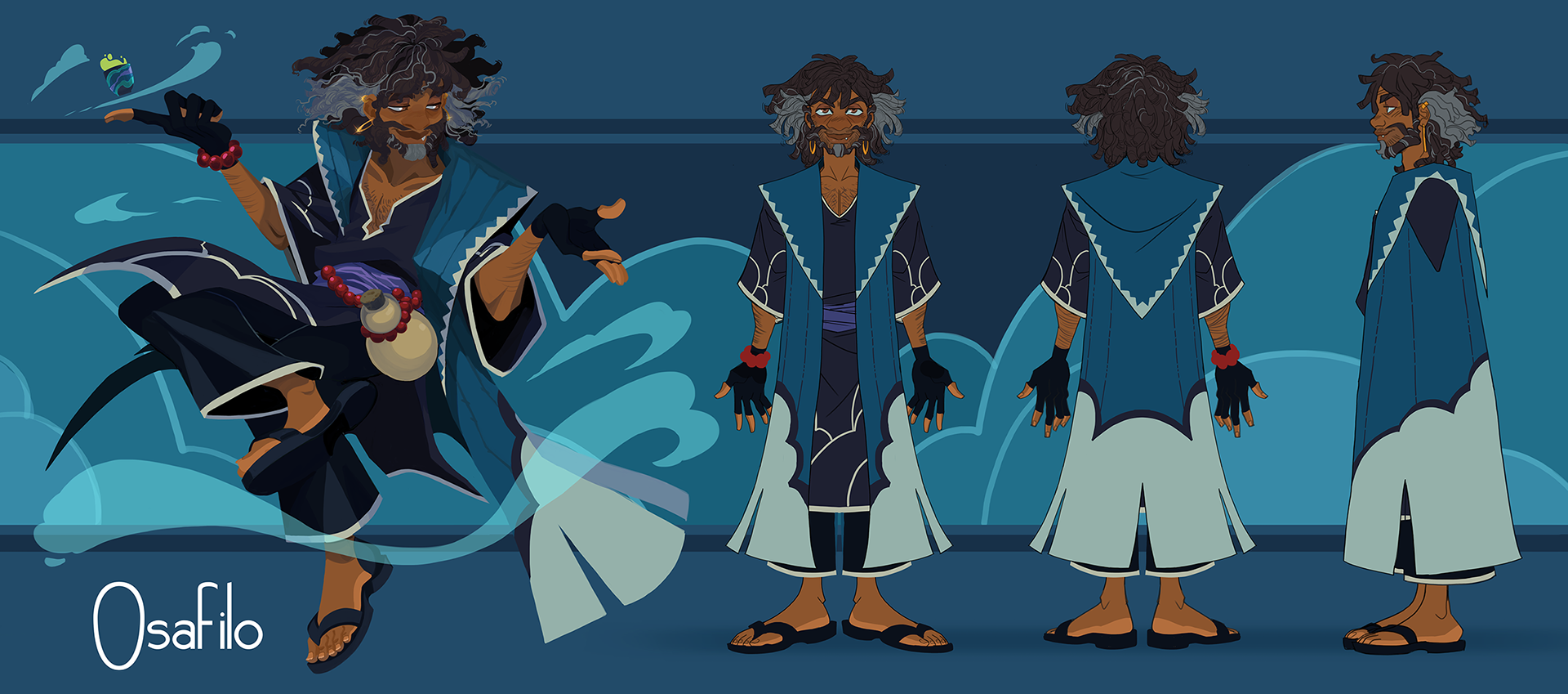 Design for DnD character, Osafilo.