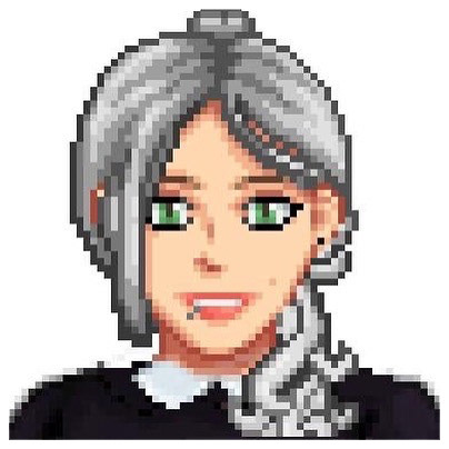 The Stardew Valley Mod was to add my wife into the game. This is her Happy Portrait