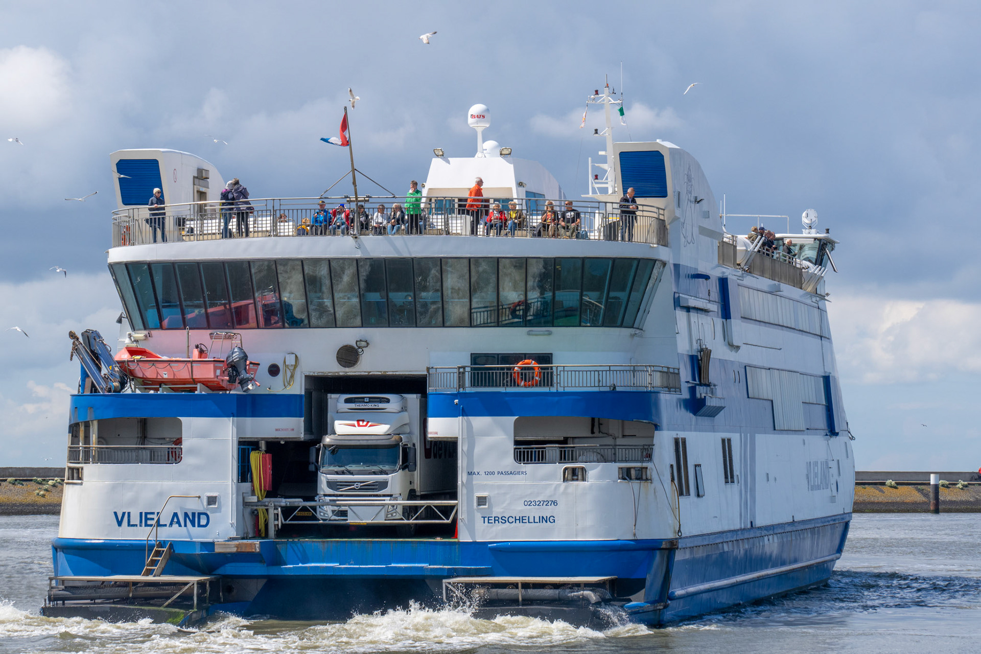 M.S. Vlieland ready for departure
