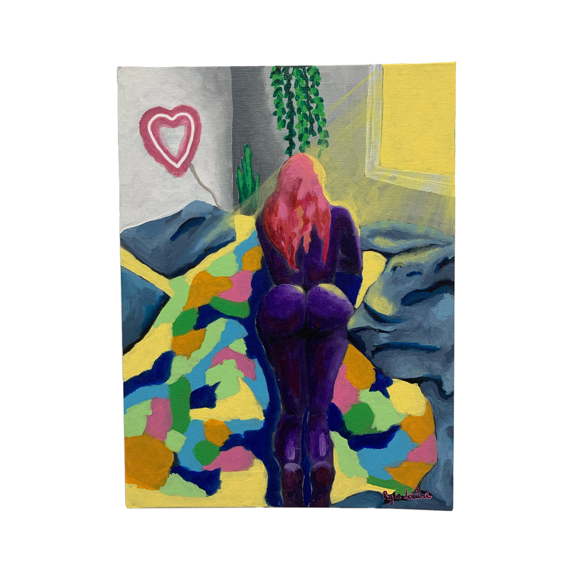 "City Sun" 12 x 16" Acrylic on Canvas Card