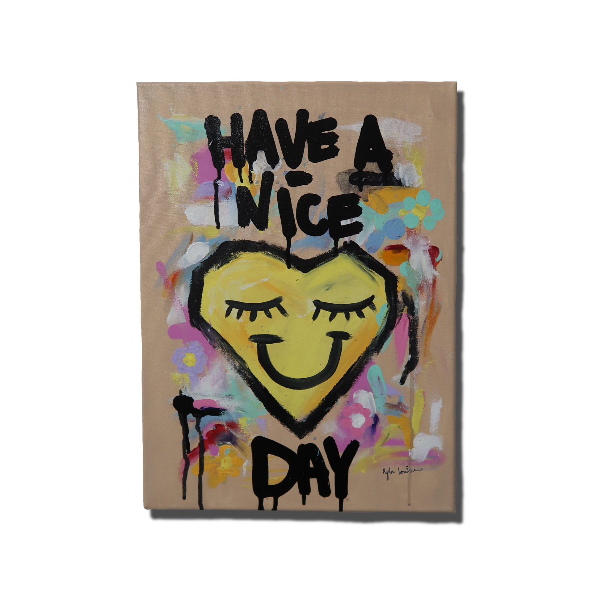 "Have a Nice Day" 12 x 16" Acrylic on Canvas