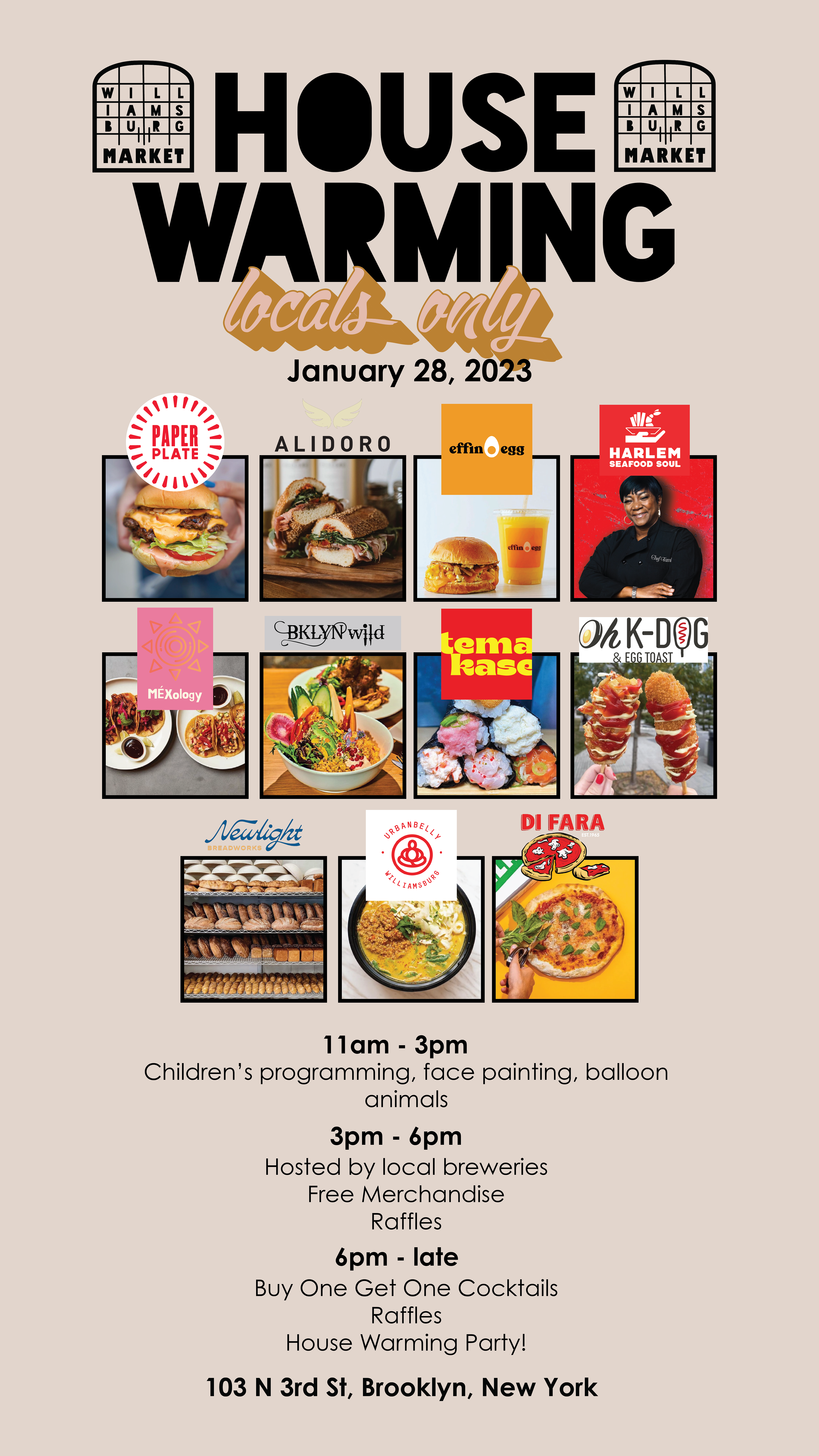 Williamsburg Market Marketing Flyer/Social Media