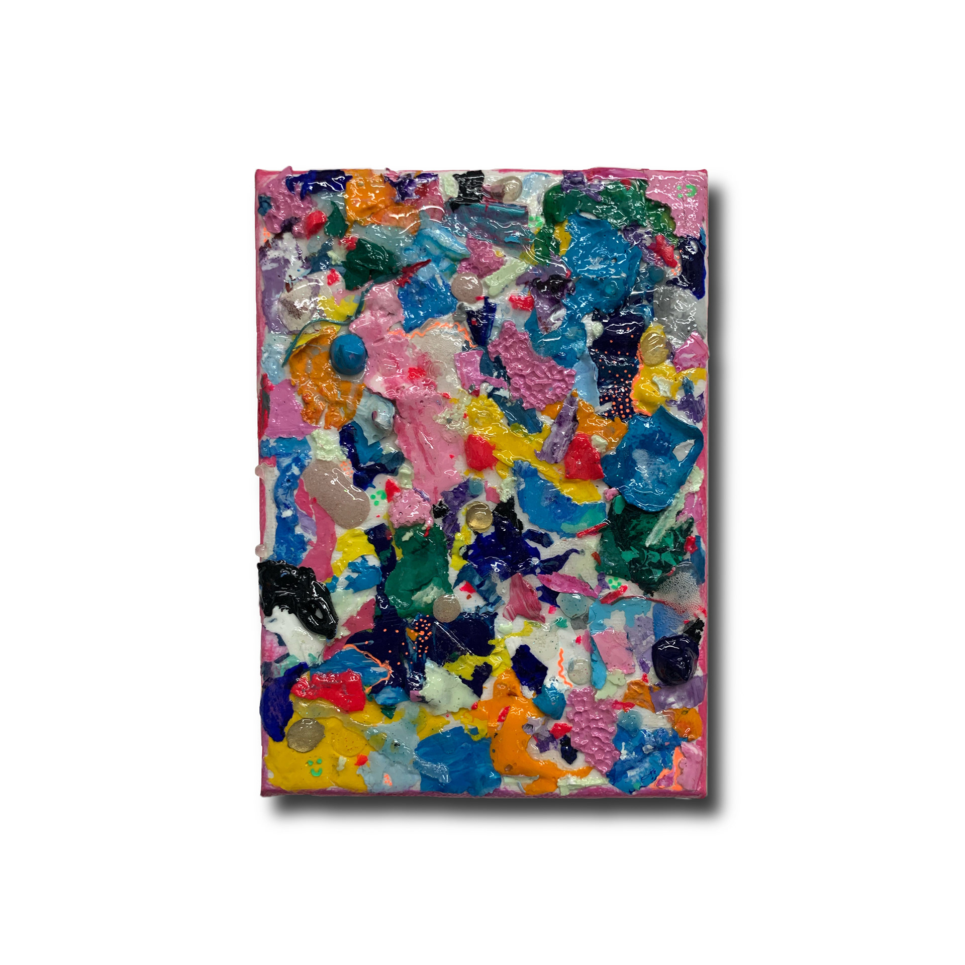 "Refraction In The Air" 5 x 7" Mixed media on canvas