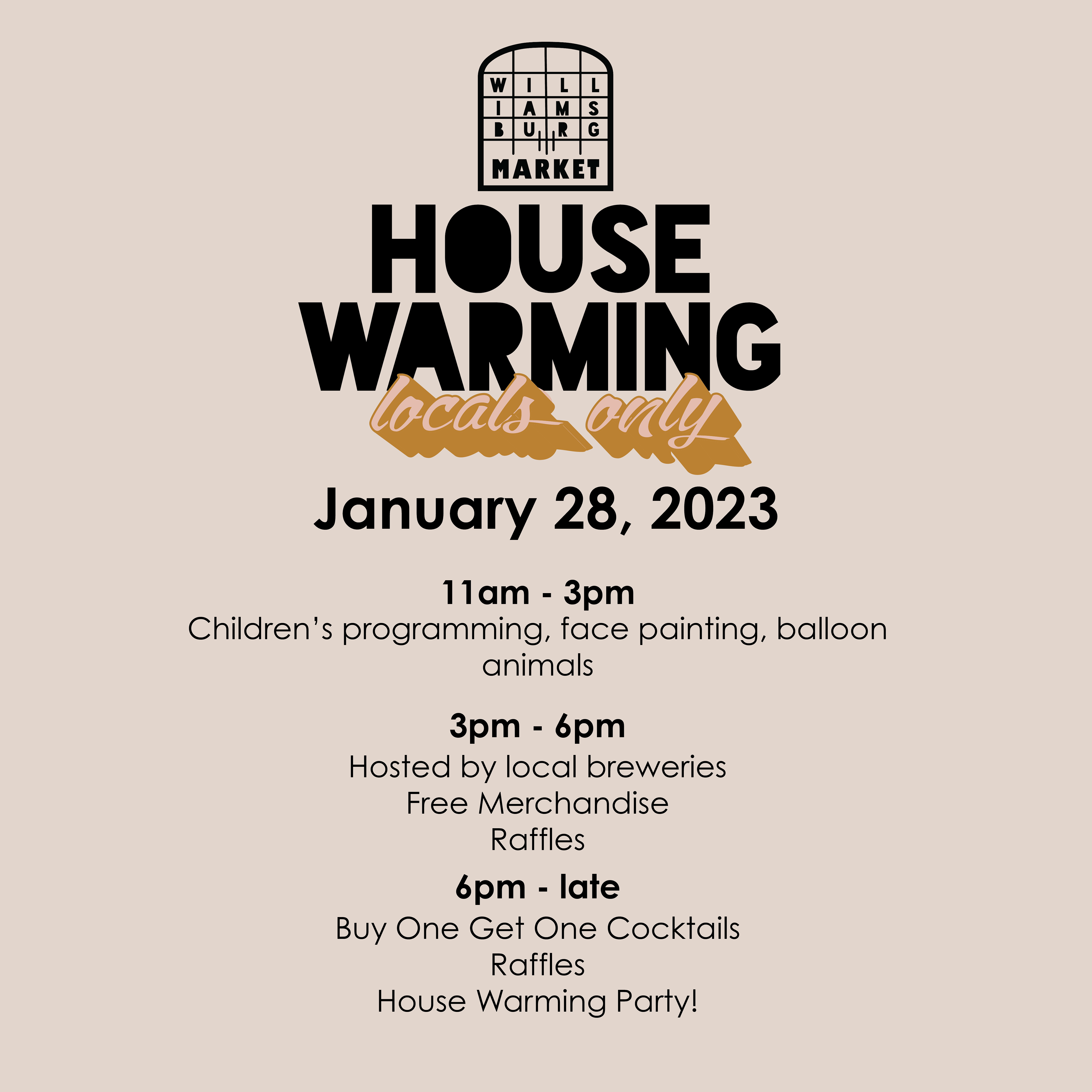 Williamsburg Market Marketing Flyer/Social Media