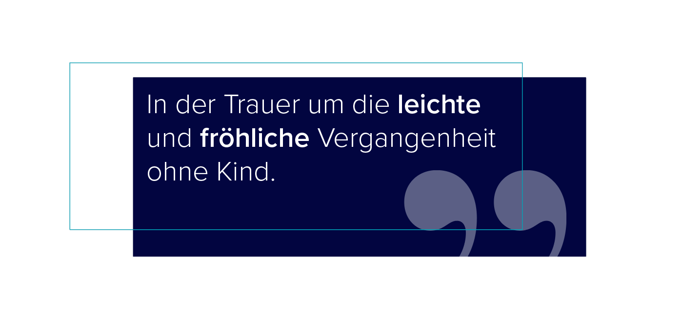 Layoutgestaltung mit Grafik, Gestaltung eines Zitats mit zwei sich überlappenden Rechtecke. Ein Rechteck ausgefüllt, das andere nur mit Rahmen. Wichtige Wörter sind hervorgehoben.