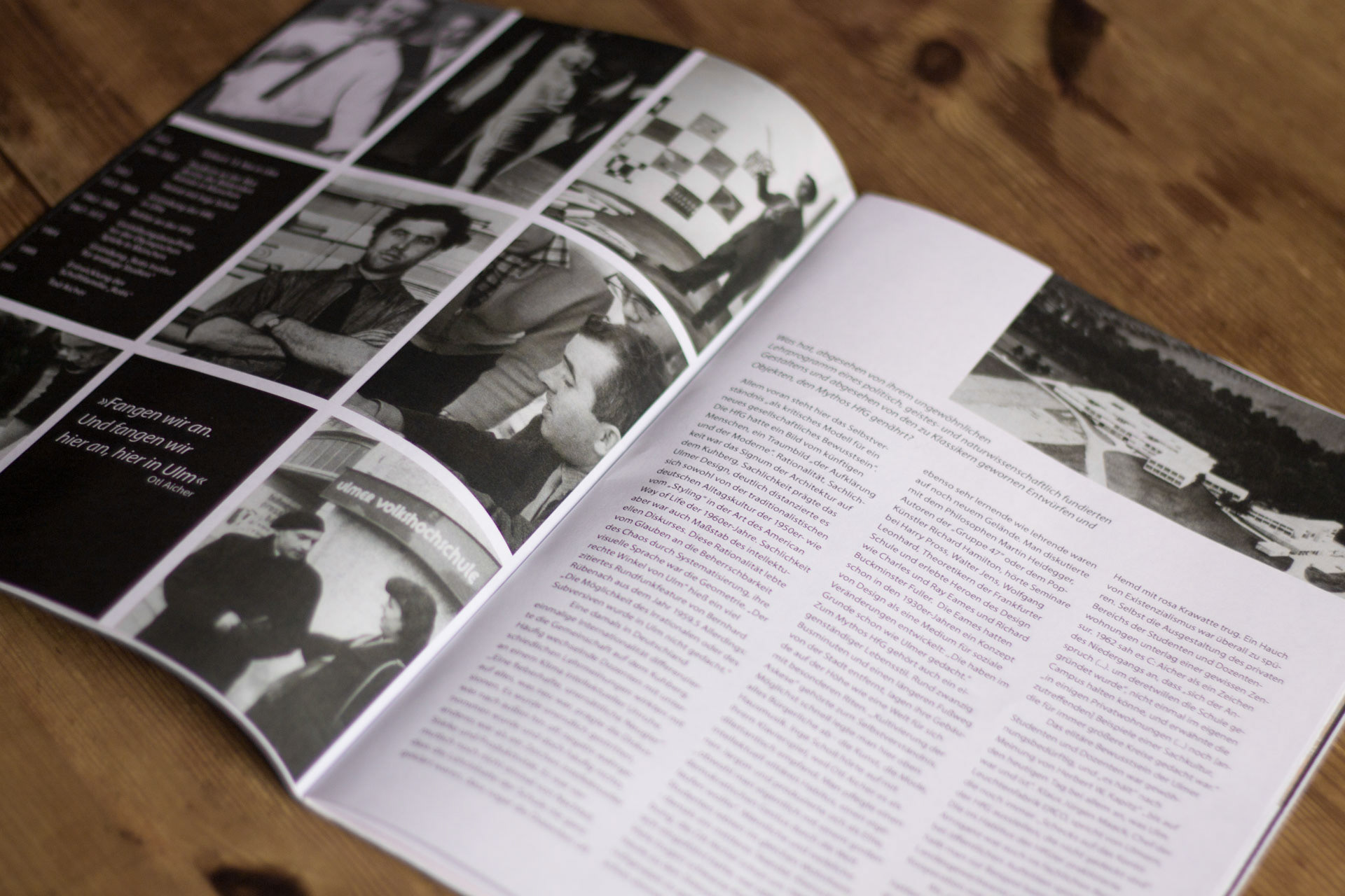 Layout und Text im Magazin. Gestaltung eines Artikels mit Fotos