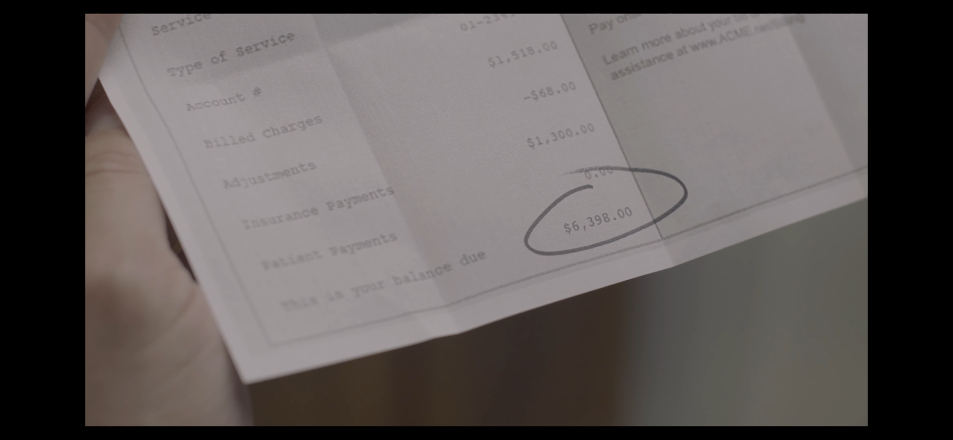 Fake bill created with photoshop