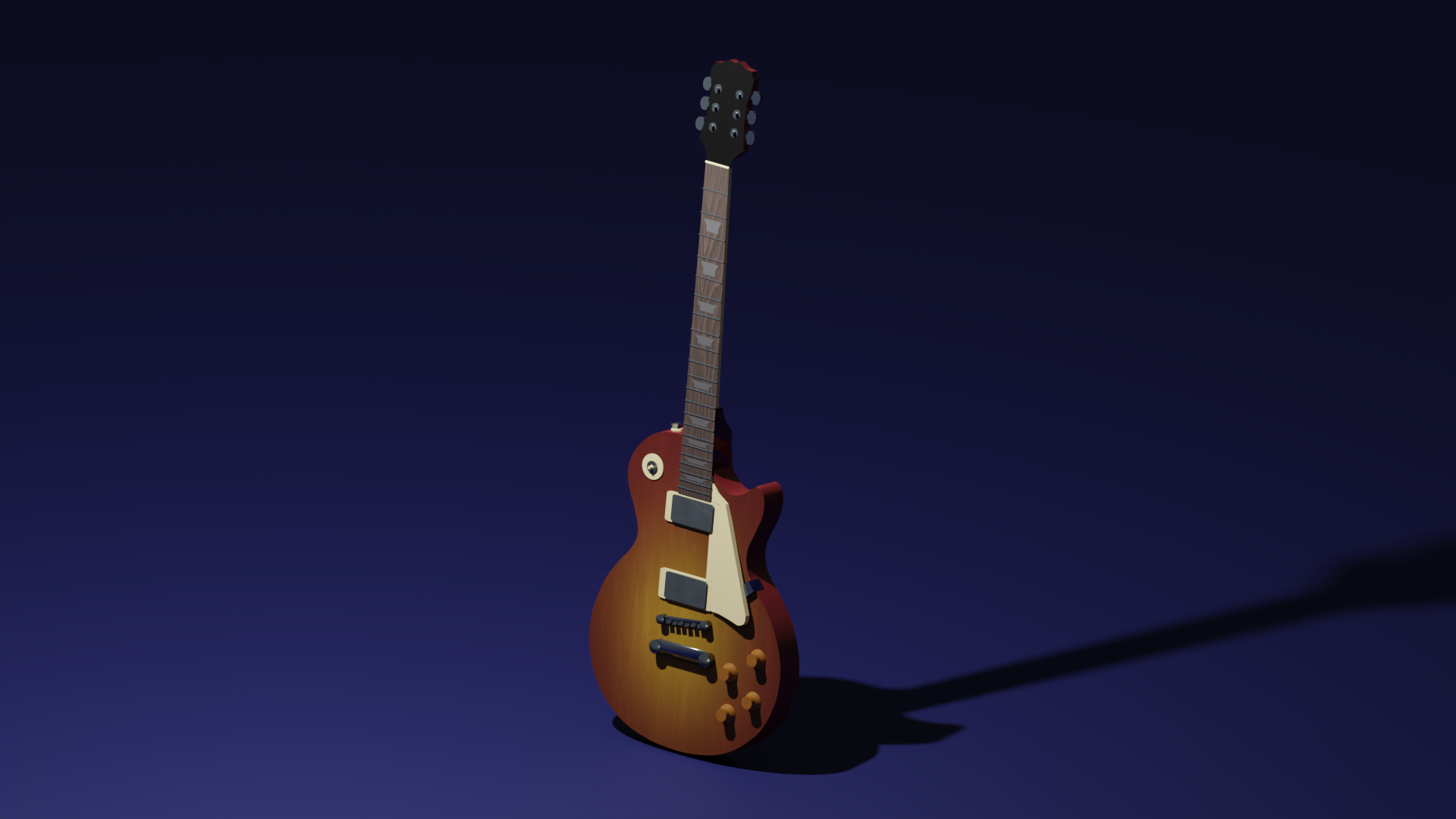 3D-grafik, Blender - Gitarr Gibson Les Paul