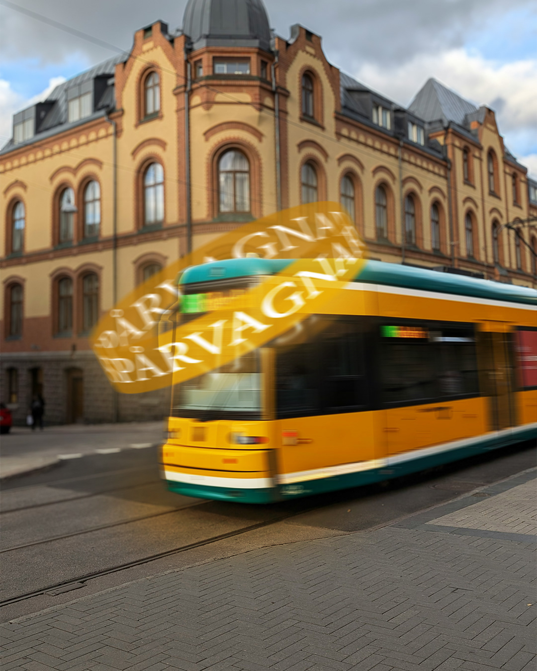 Photoshop - Spårvagn i rörelse