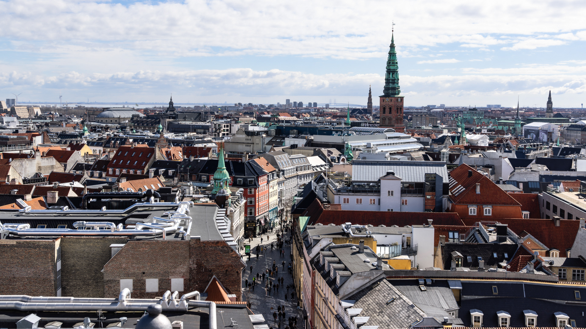Blick vom Rundetarn auf die Innenstadt ...
