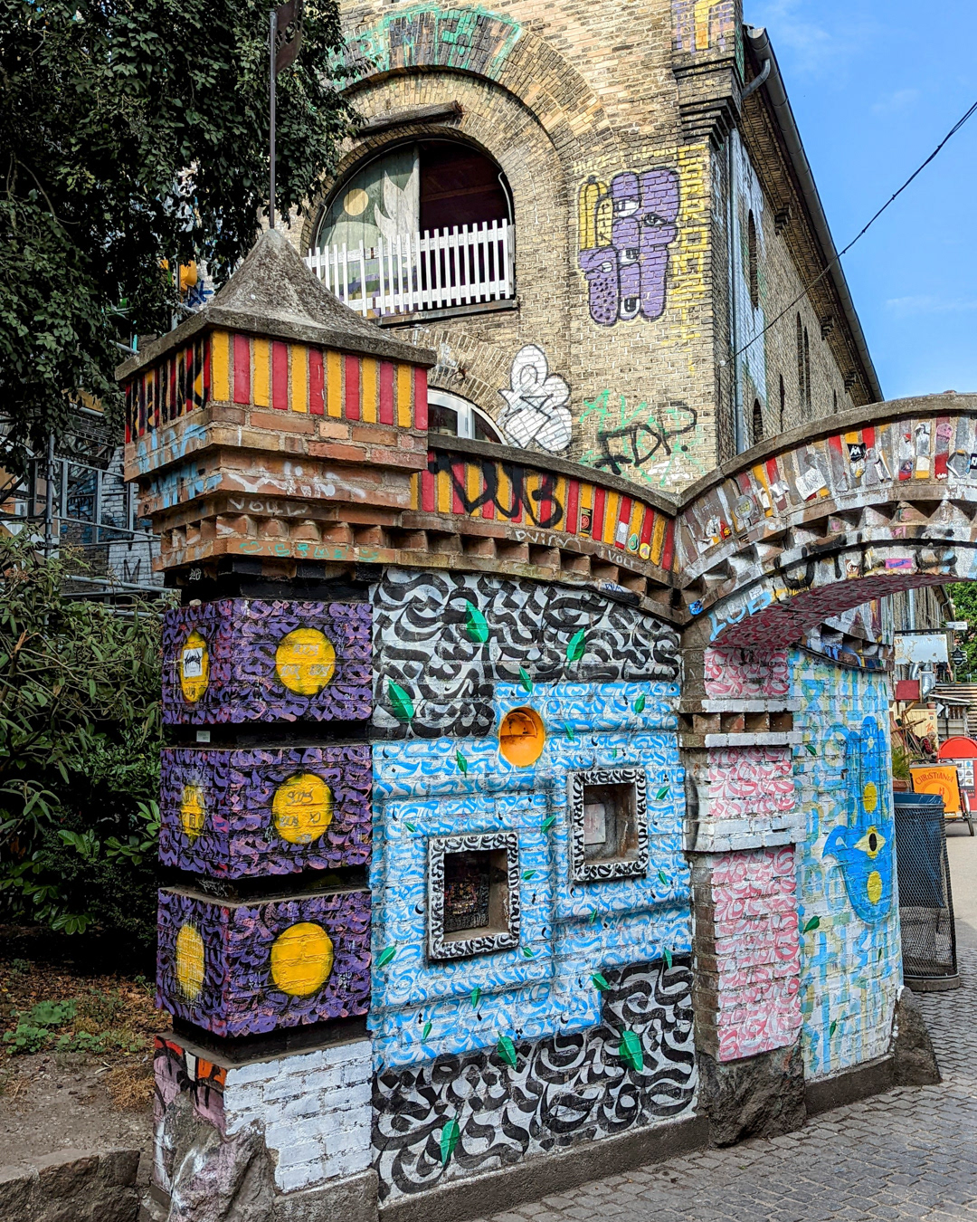 Einer der Zugänge zur Freistadt Christiania