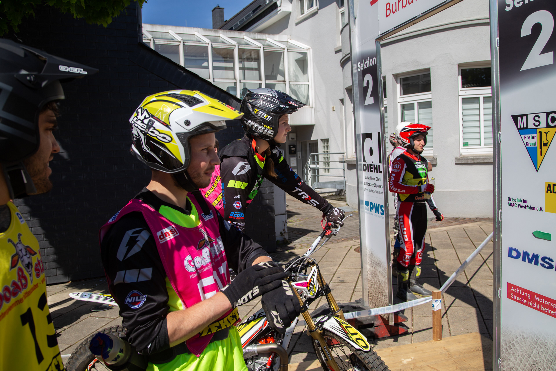 Sarah Bauer mit Betreuer Stefan Huber - Trial DM 2019 Neunkirchen