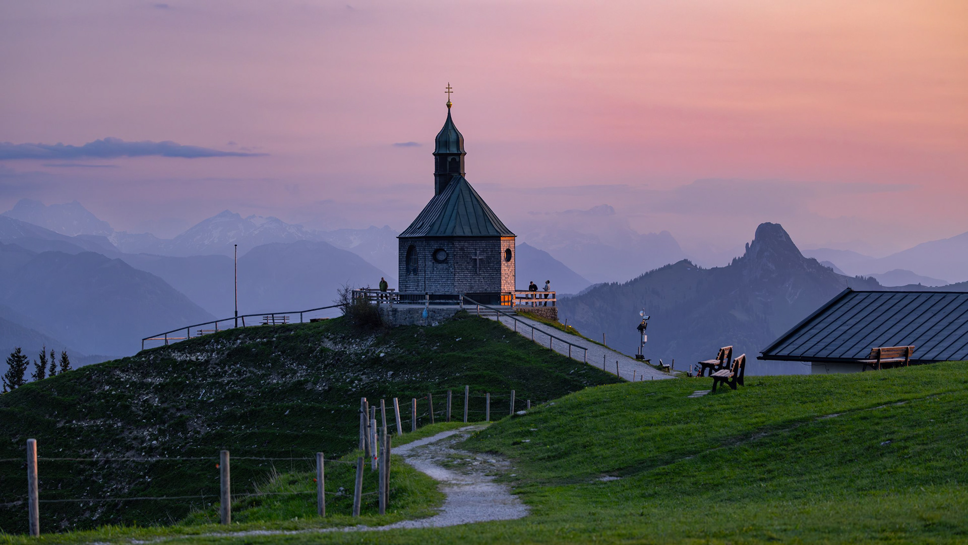 Wallbergkircherl bei Sonnenuntergang | Lydia Bauer