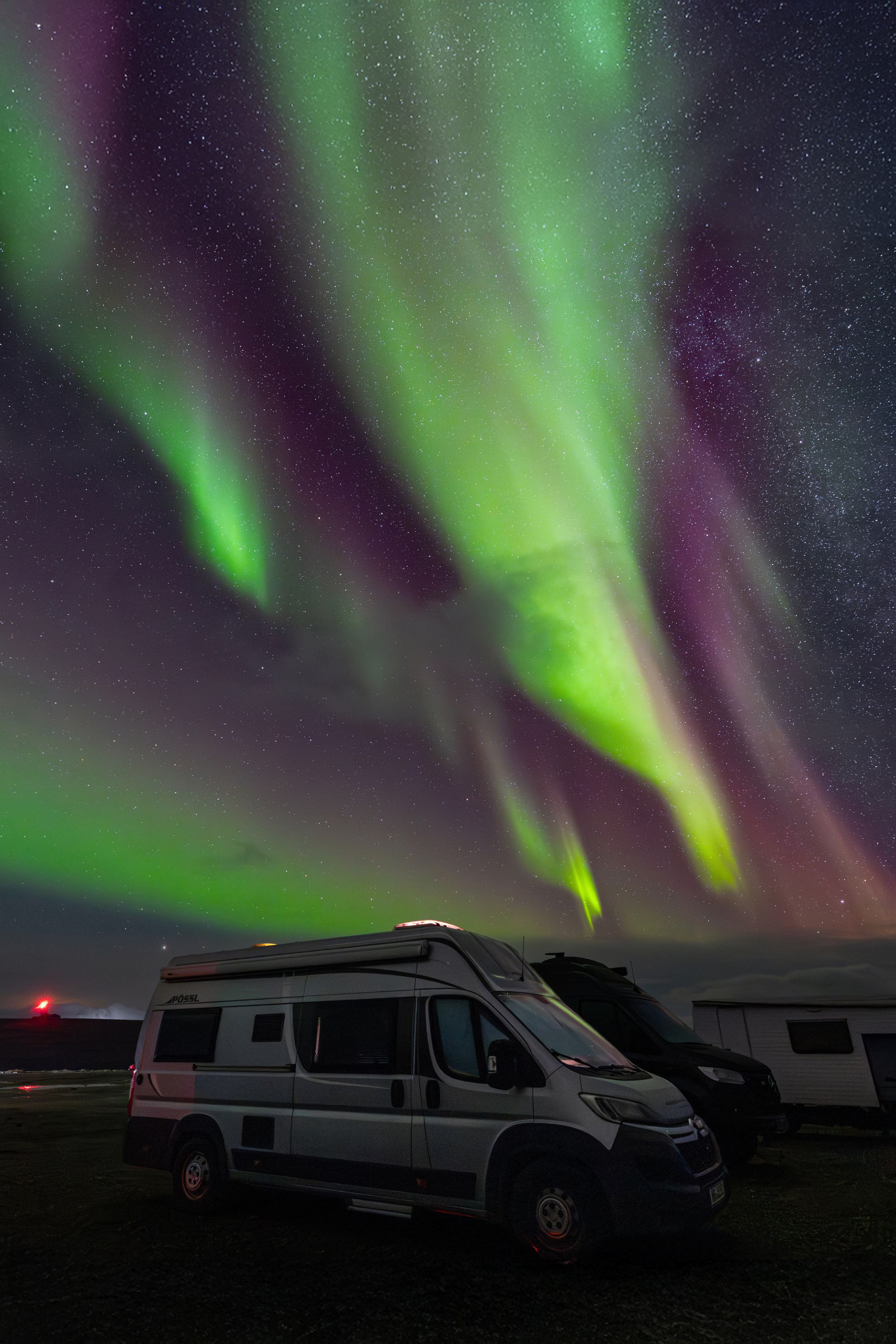 Polarlichter mit Camper - Nordkap | Lydia Bauer