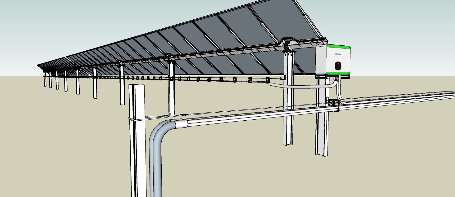 Gripple - Solar Farm Product - Home Run Render 2024