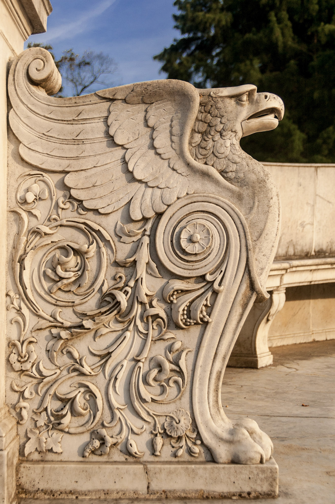 Marble Bench in Sanssouci Park