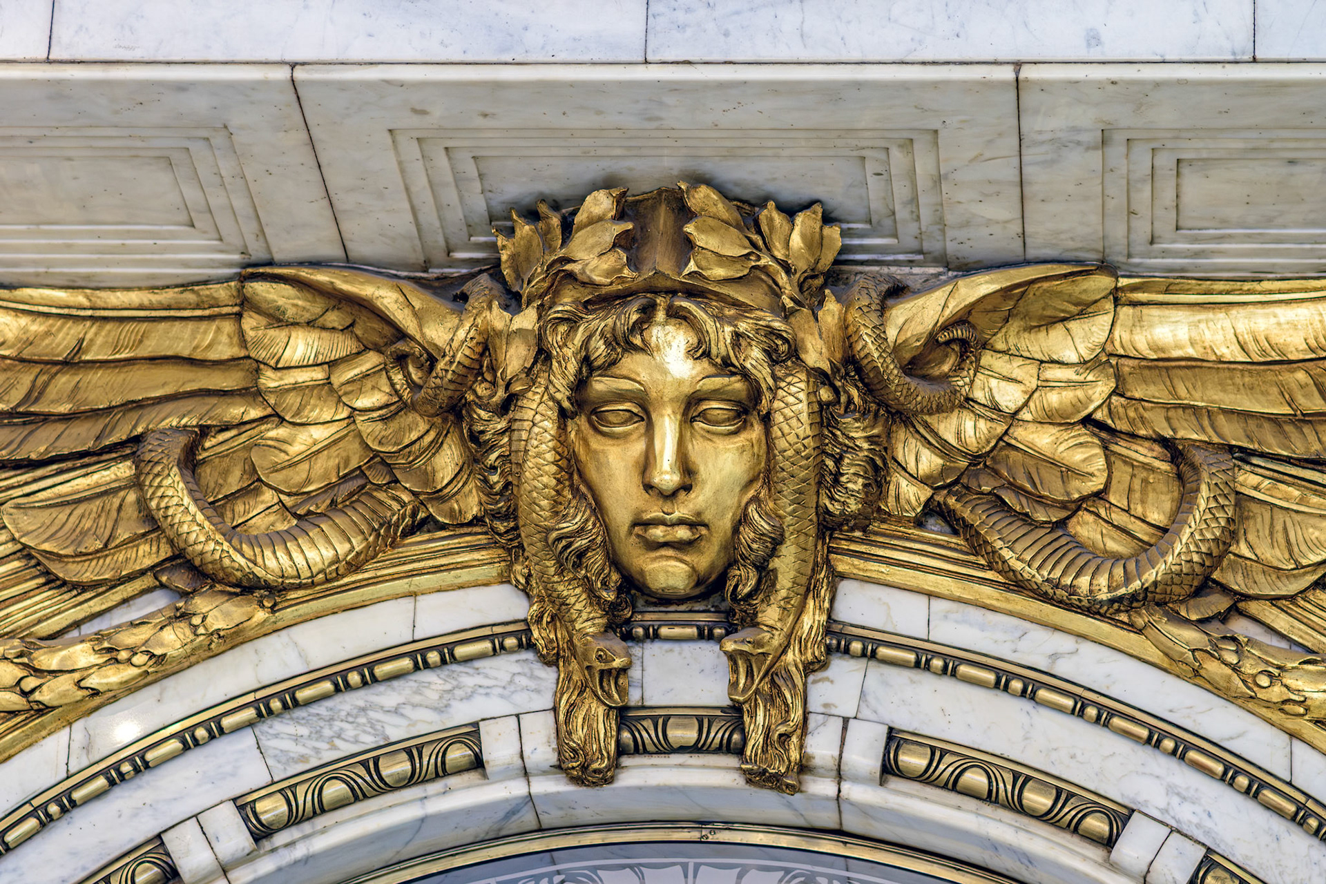 Zlacený Maskaron Praha