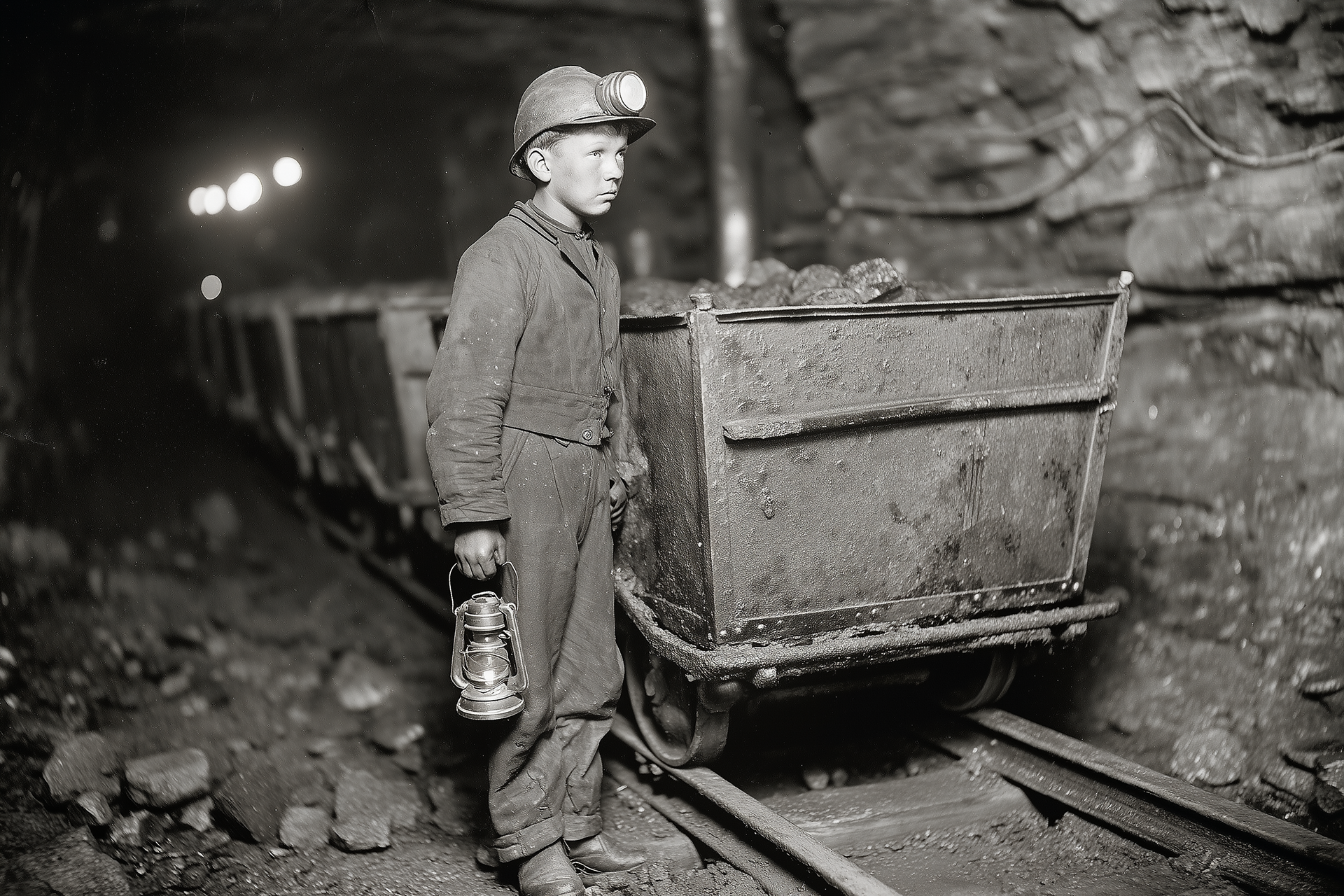 Born in a coal town in Illinois