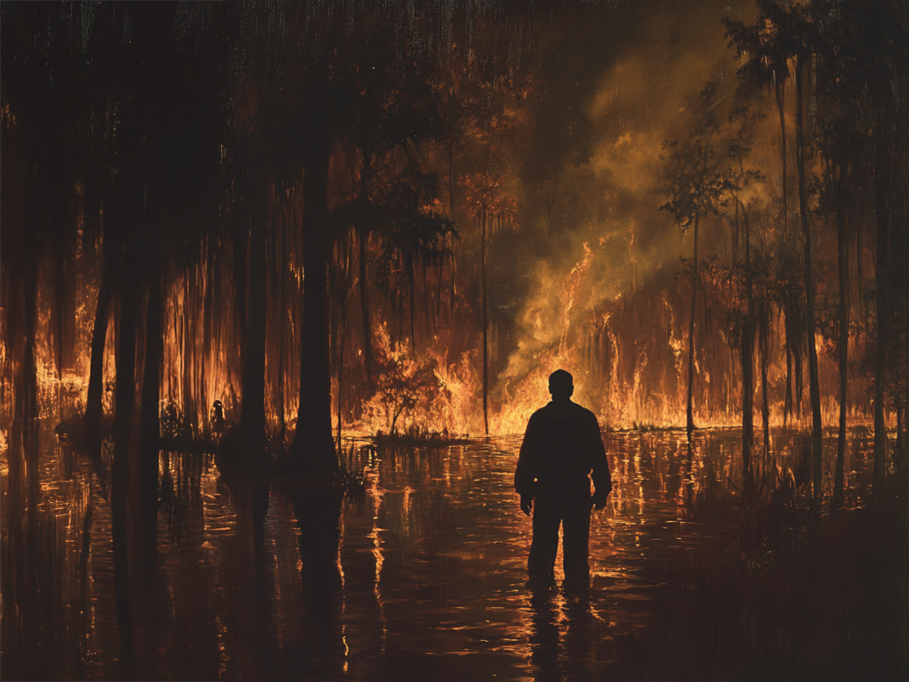 Visions of a burning bayou