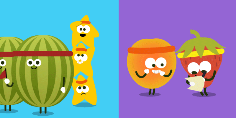 Today's Google Doodle celebrates the Olympics with fruity mini games -  Neowin
