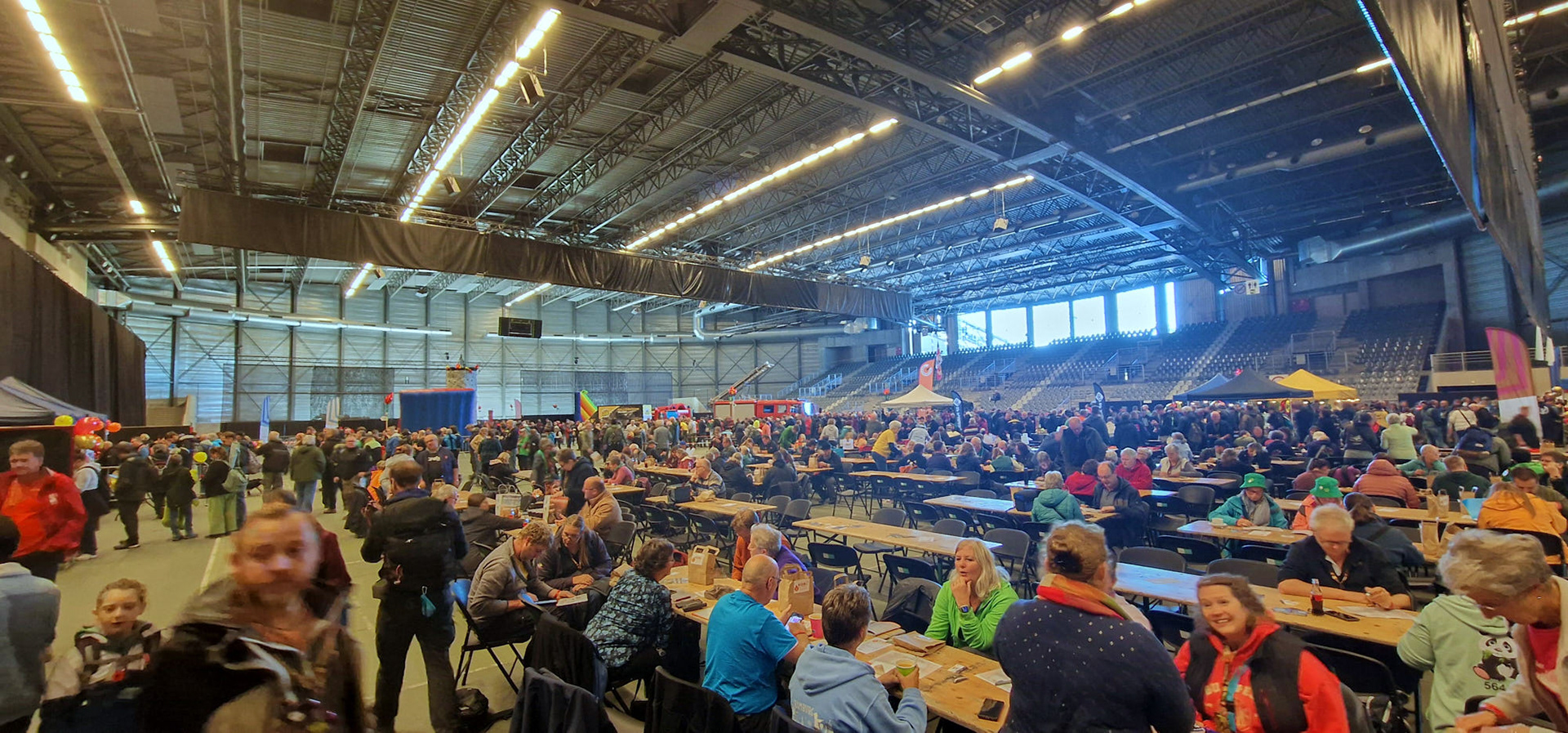 Die Halle war gut besucht.