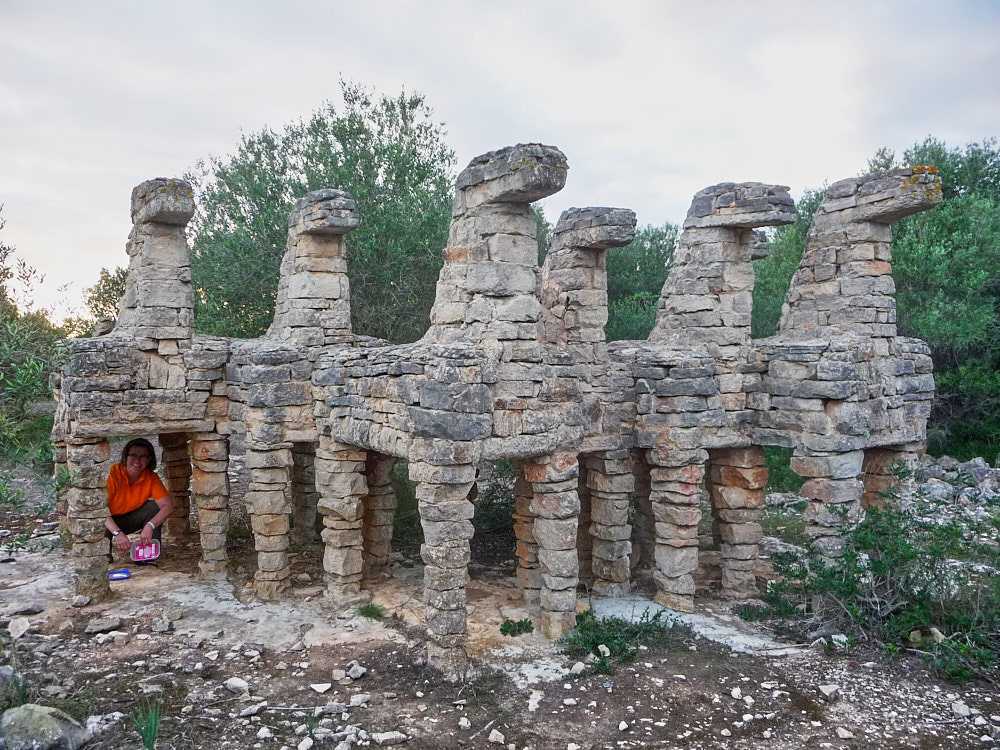 chinalili in Mallorca beim Cachen.