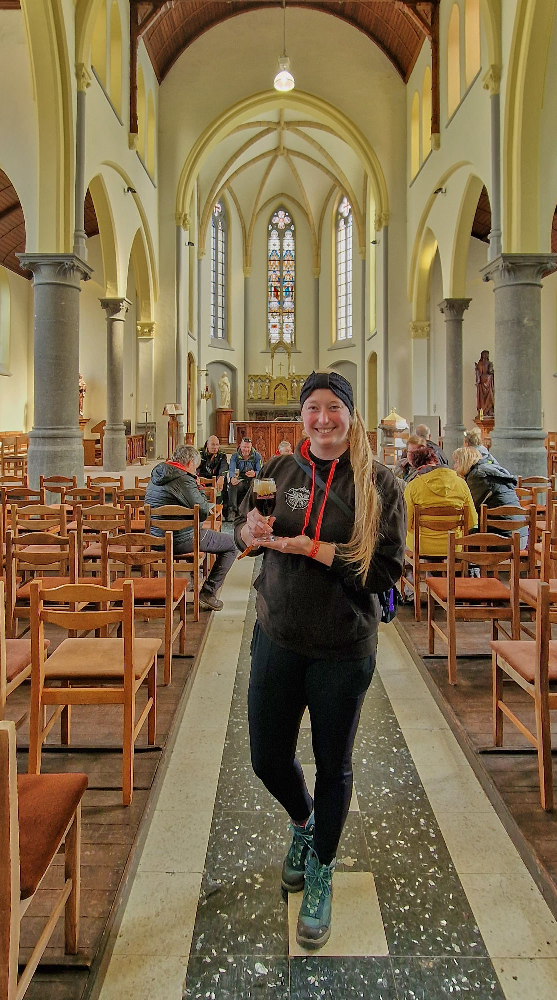 Auch in der Kirche gab es wieder Bier zur Verköstigung.