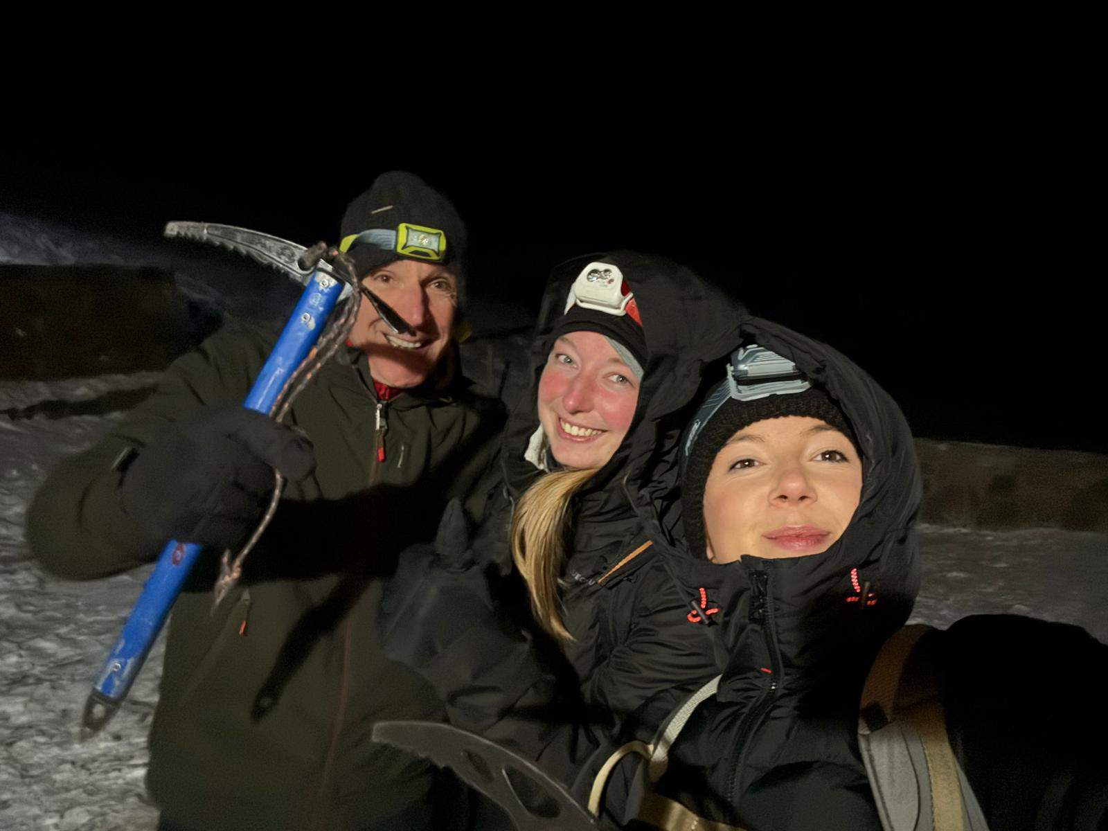 Karolien, ihr Dad und ich kurz vorm Abmarsch.