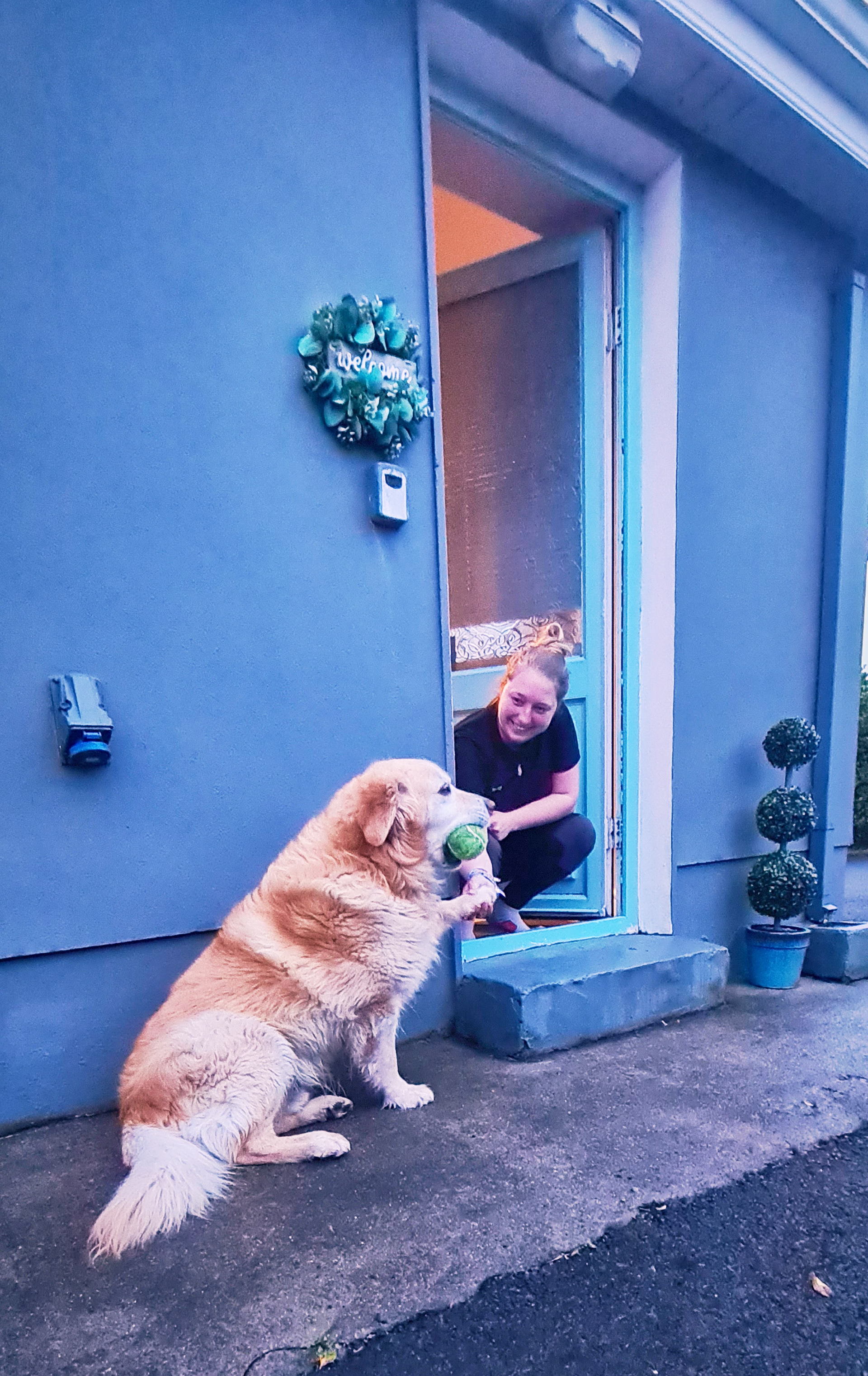 Unser neuer Freund in der Unterkunft des Abends.