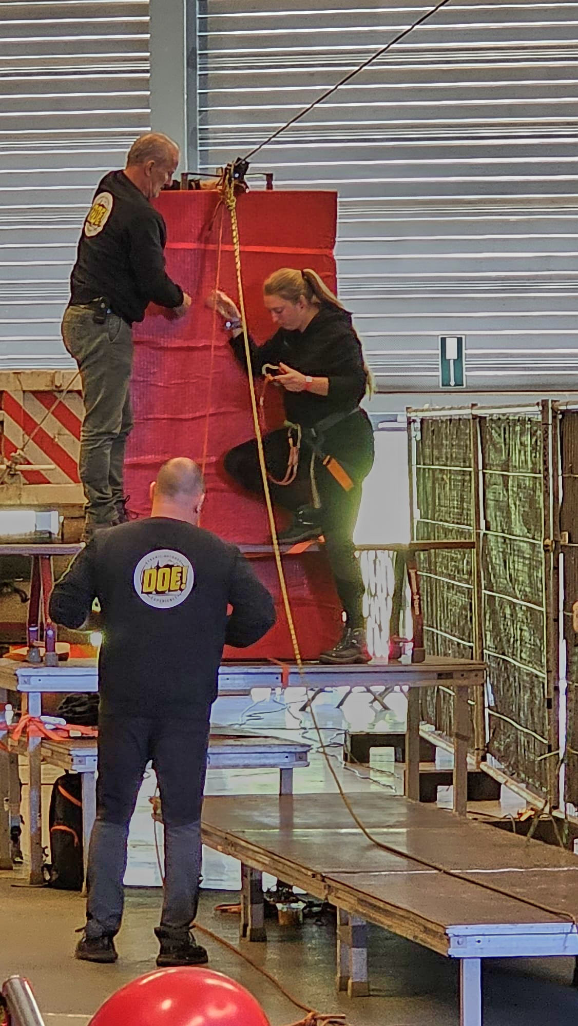 Nach der Zipline-Rutsche gut angekommen.