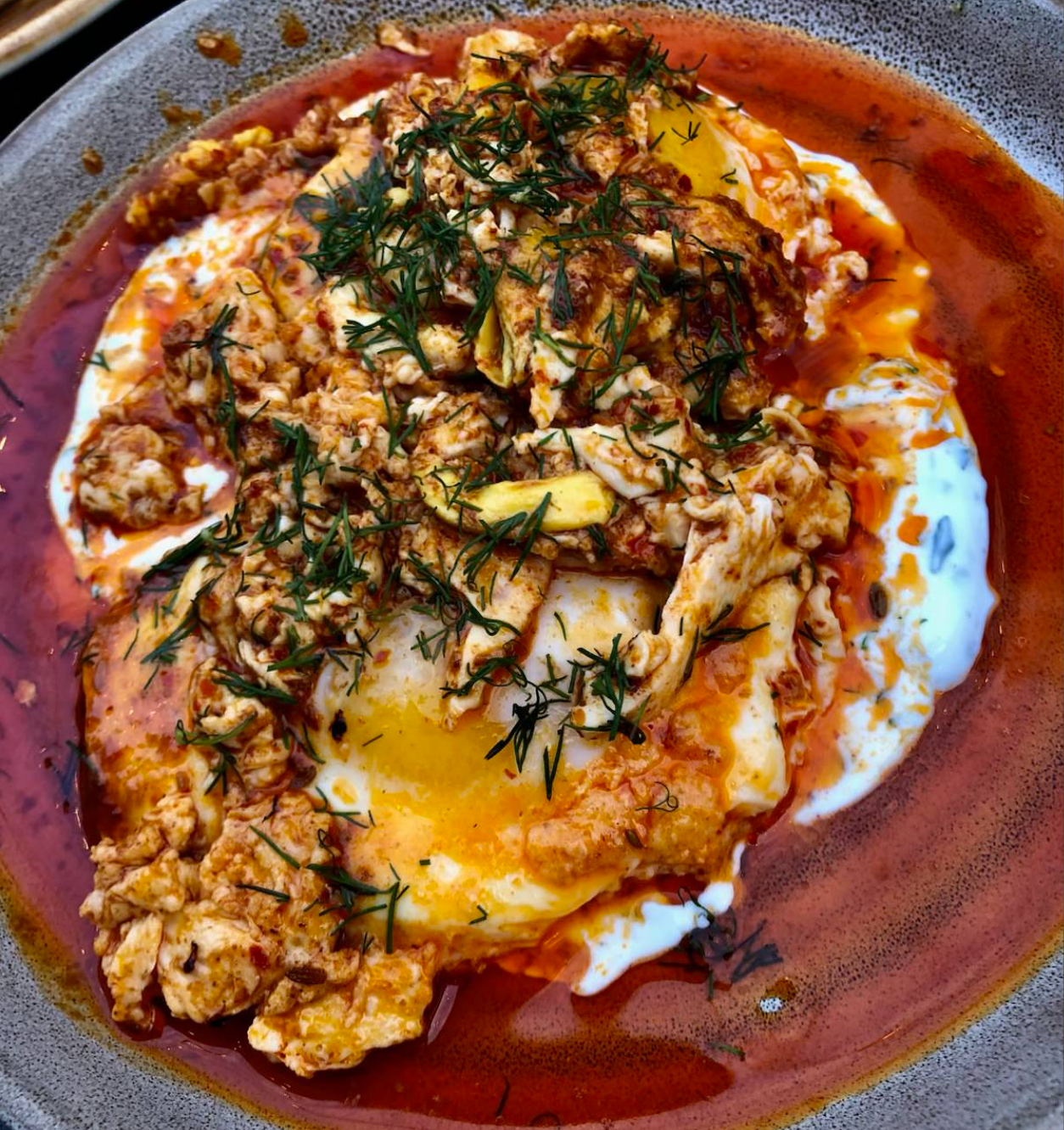 Amba Turkish Fried Eggs