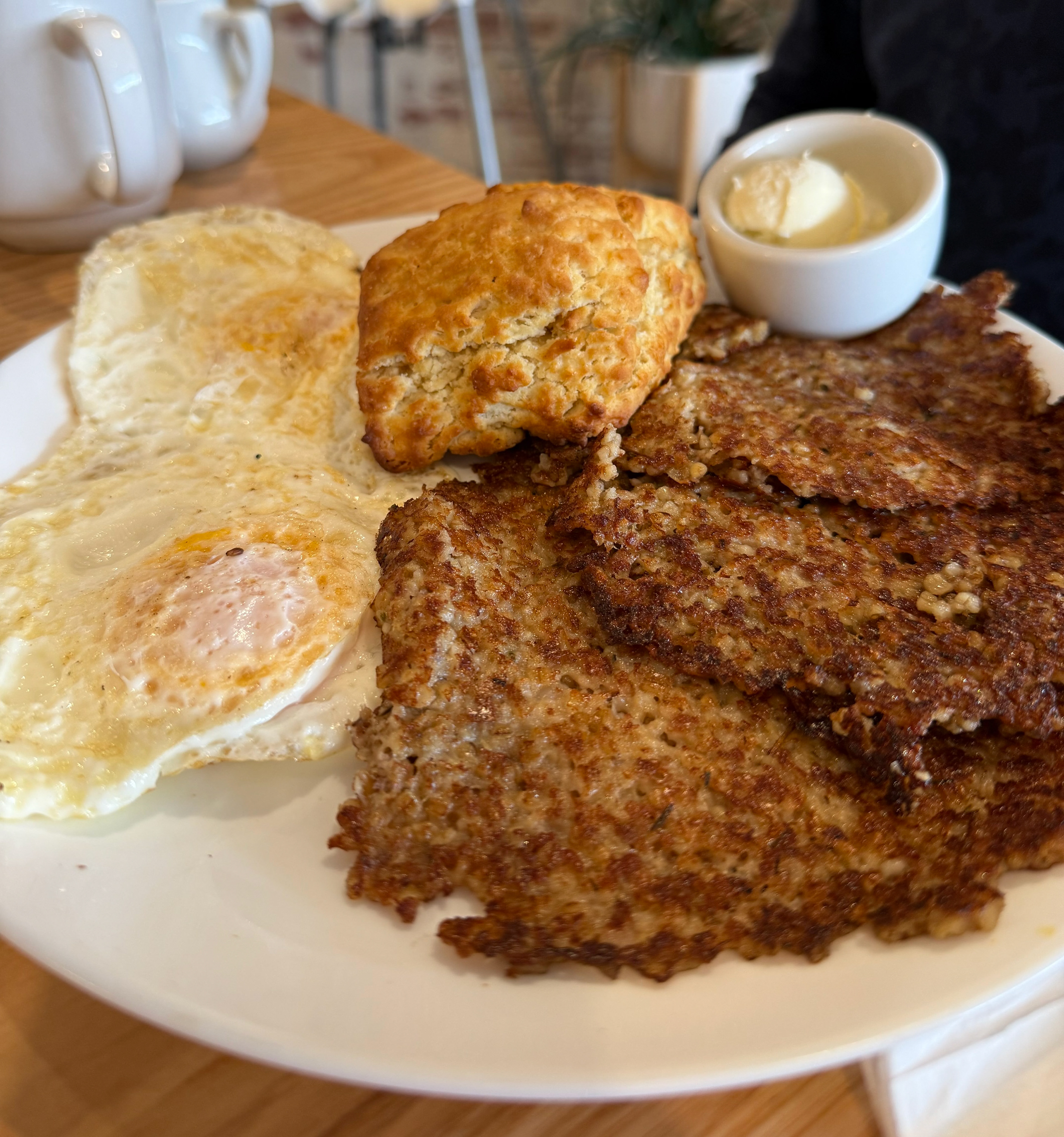 Goetta & Eggs - Sleepy Rooster