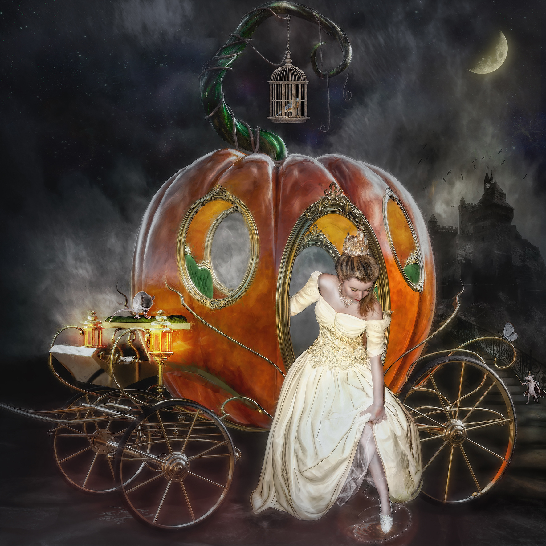 Cinderella Arrives at the Ball