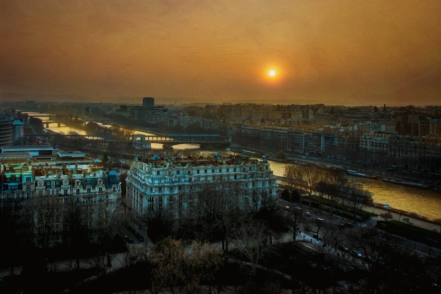 The River Seine from the Eiffel Tower