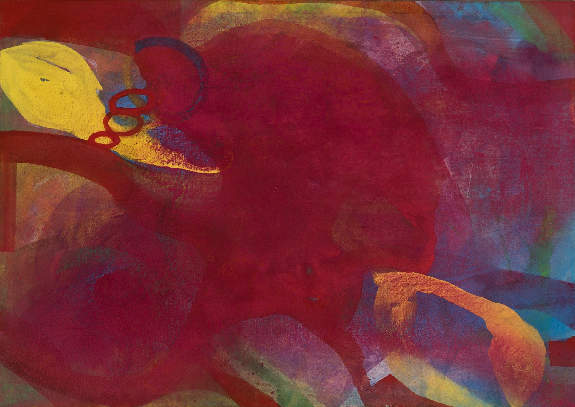 "es entpuppt sich" Der Farbraum, frei wie ein Schmetterling... 2021, 195x140cm