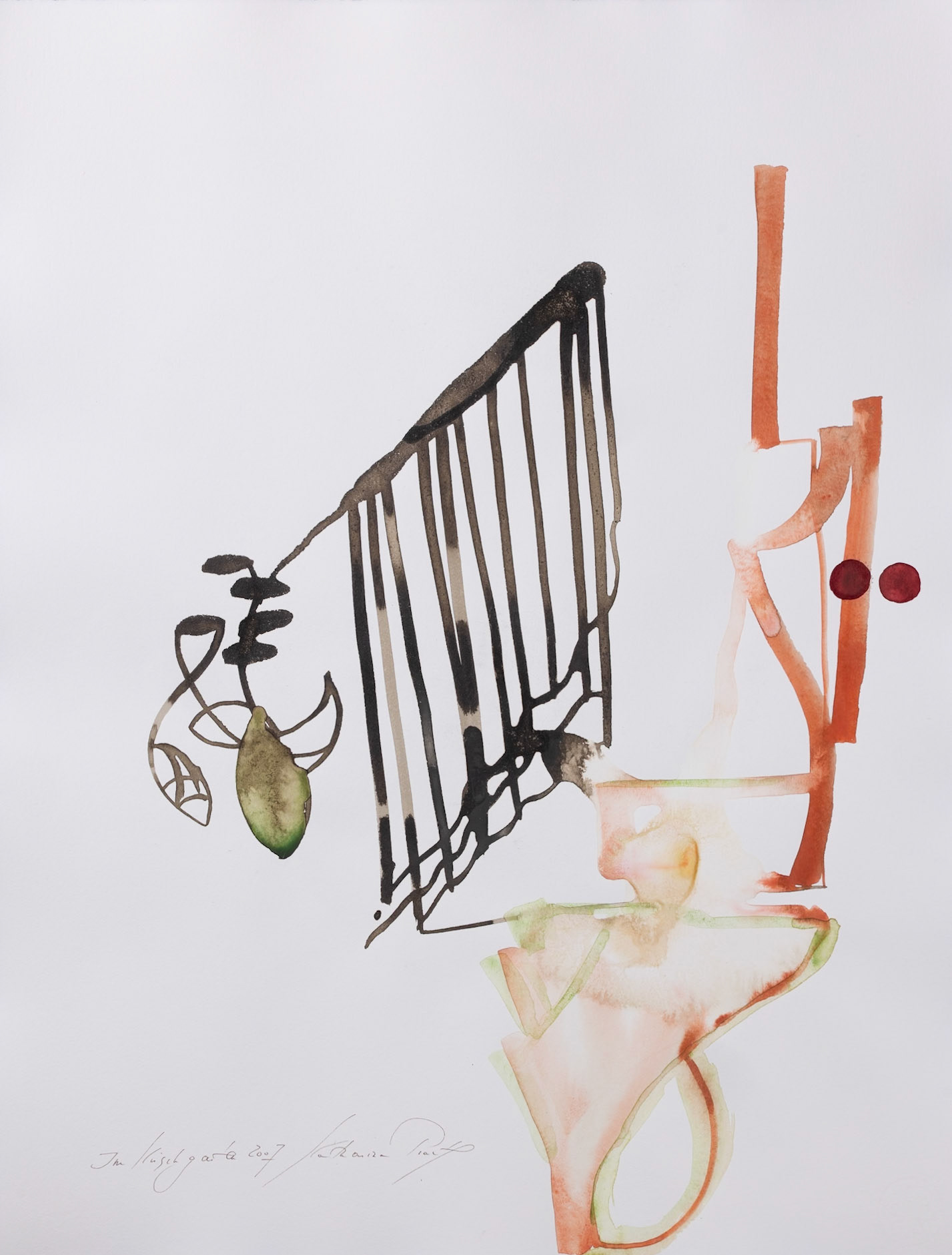 Aquarell auf Büttenpapier, 2007, 67x51cm