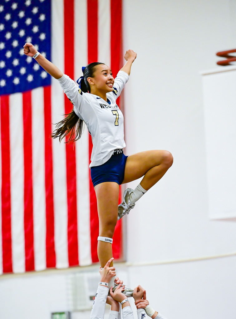 Stunt game at the CIF Sac-Joaquin Section Playoffs in Galt, California