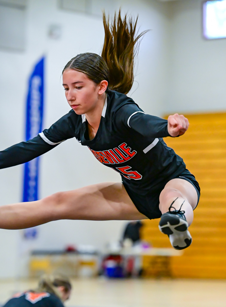 Stunt game at the CIF Sac-Joaquin Section Playoffs in Galt, California