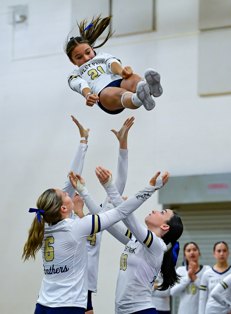 Stunt game at the CIF Sac-Joaquin Section Playoffs in Galt, California