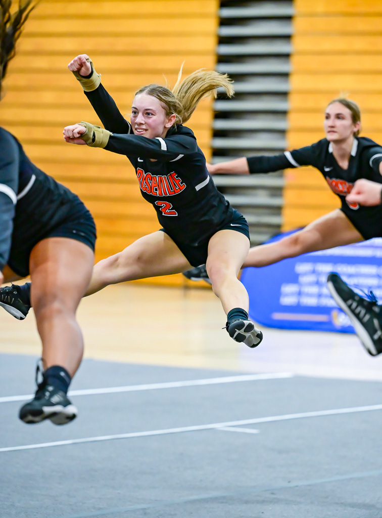 Stunt game at the CIF Sac-Joaquin Section Playoffs in Galt, California