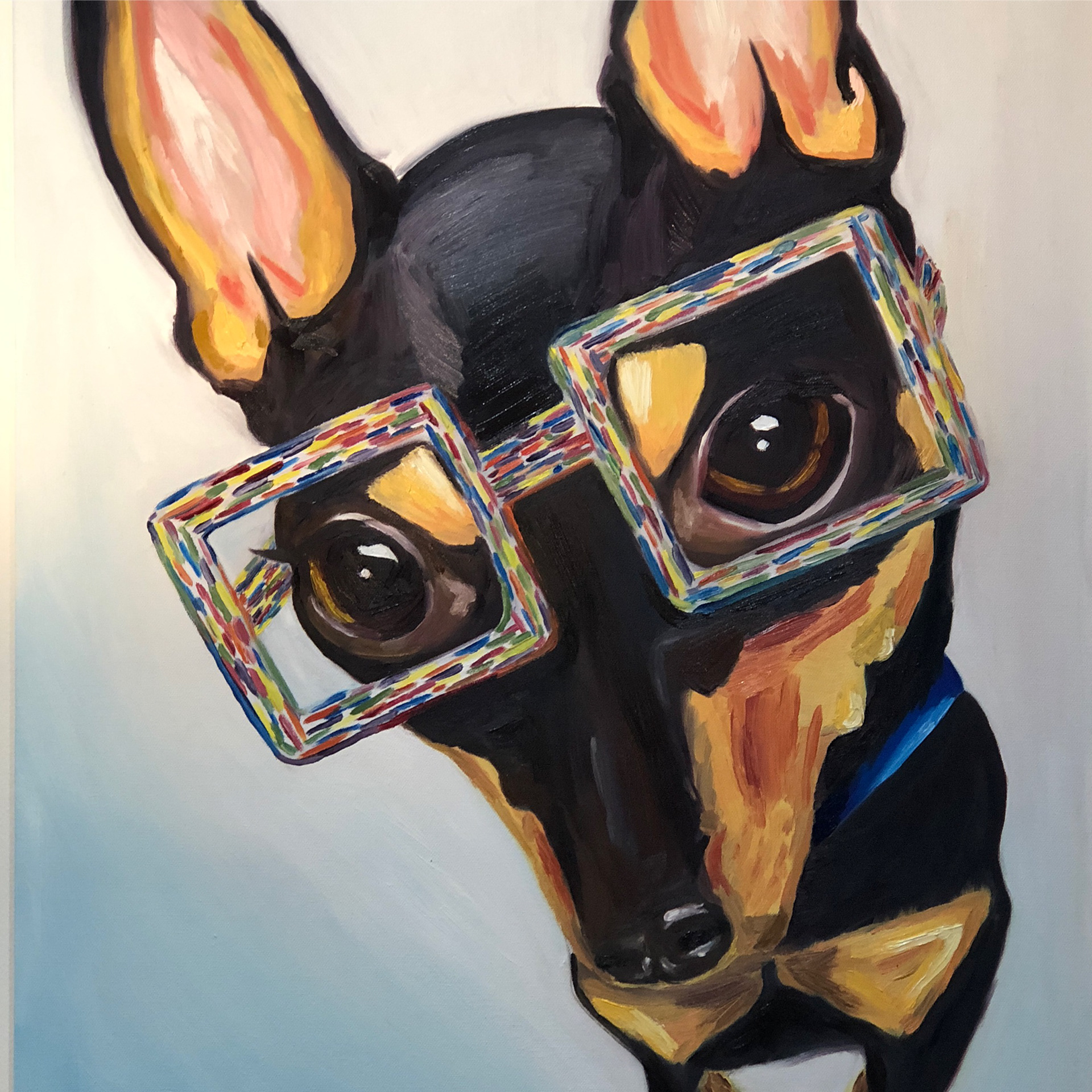 "rocky" oil on canvas