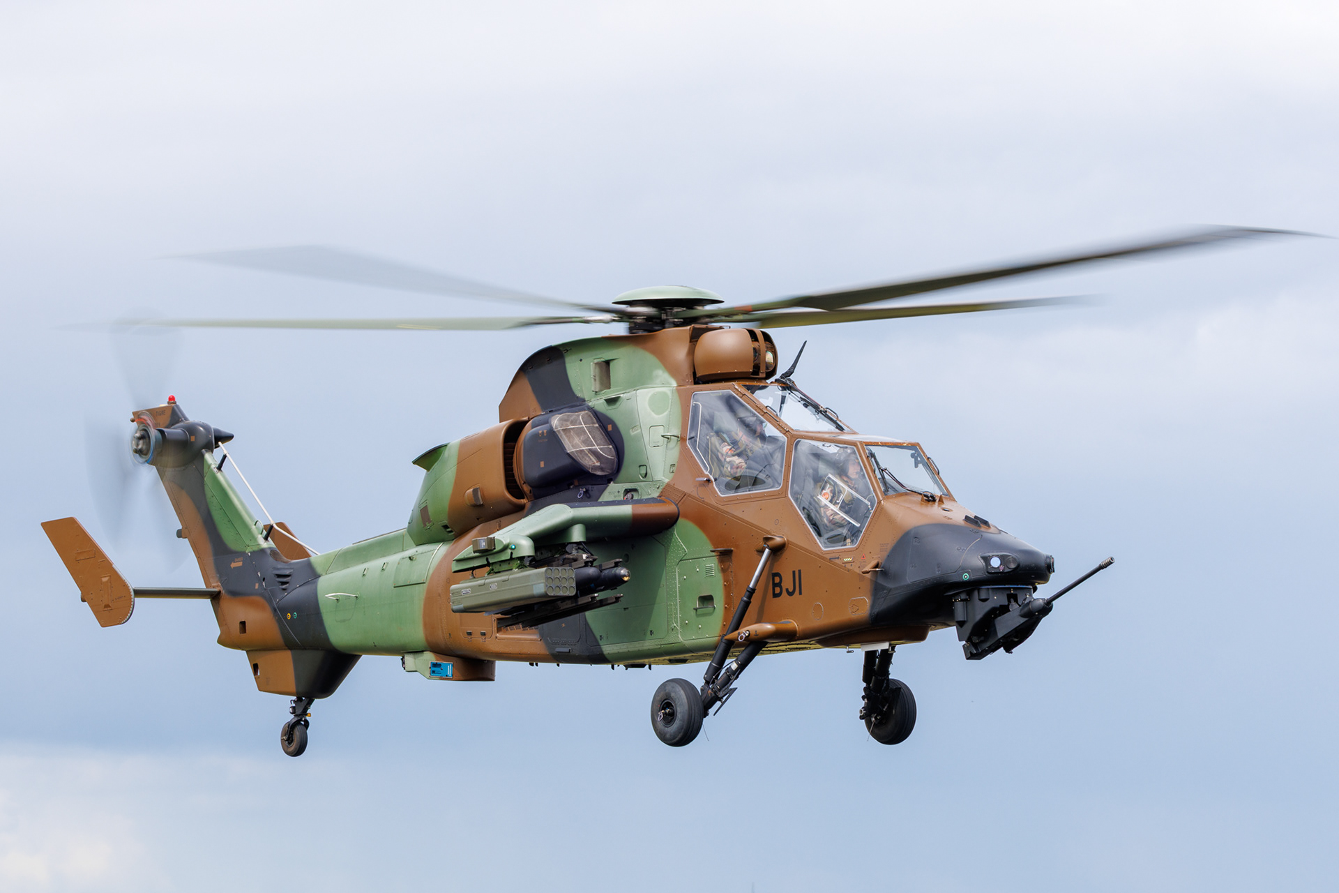 Een Tigre van de Franse Landmacht tijdens de Tigermeet 2024 in Jagel.